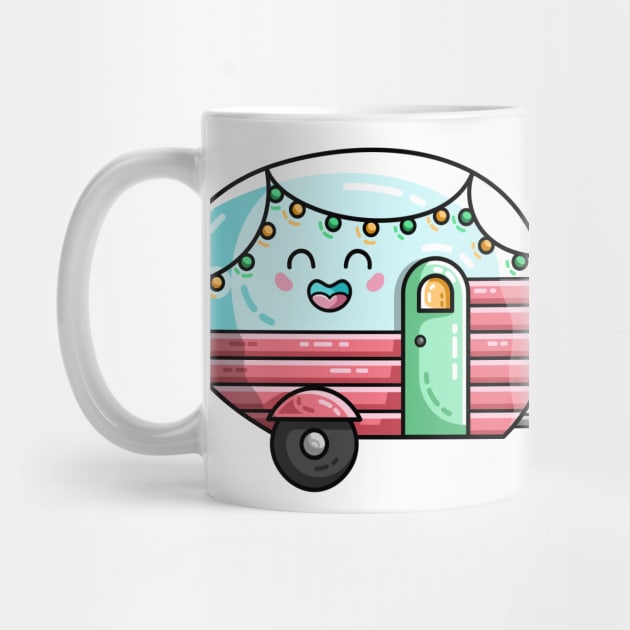 Kawaii Cute Vintage Caravan by freeves